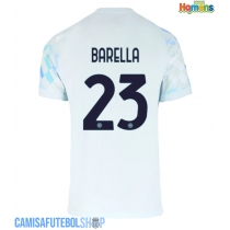 Camisa de time de futebol Inter Milan Nicolo Barella #23 Replicas 2º Equipamento 2025-26 Manga Curta